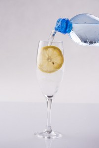 Detoxification through avoiding alcohol - sparkling water instead