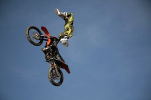 FMX backflip - another tick called a Tsunami