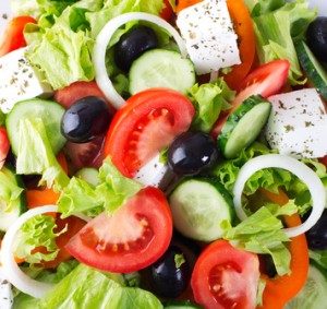 Business setting - Fresh vegetable salad