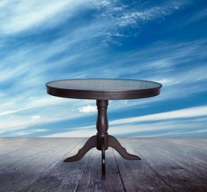 A table and the universe