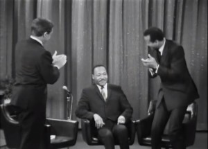 Martin Luther King discusses civil rights with Merv Griffin