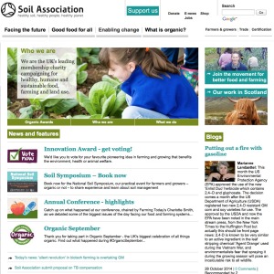 Soil Association website 1
